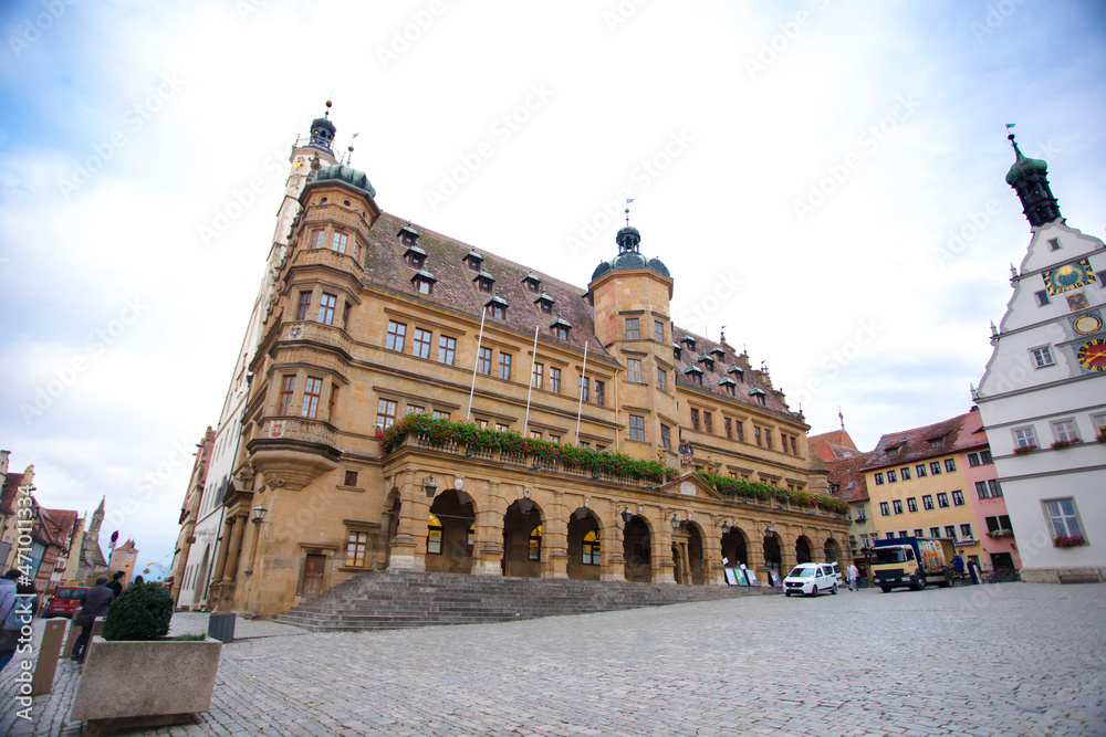 Germany, Bavaria, tourist attractions, Rothenburg, town hall