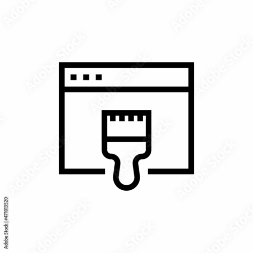 BROWSER CLEANER icon in vector. Logotype