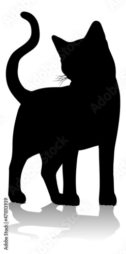 Silhouette Cat Pet Animal