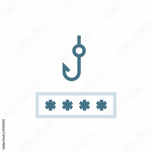 PASSWORD PHISHING icon in vector. Logotype