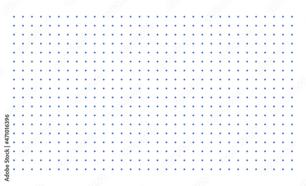 Graph paper. Printable dotted grid paper on white background
