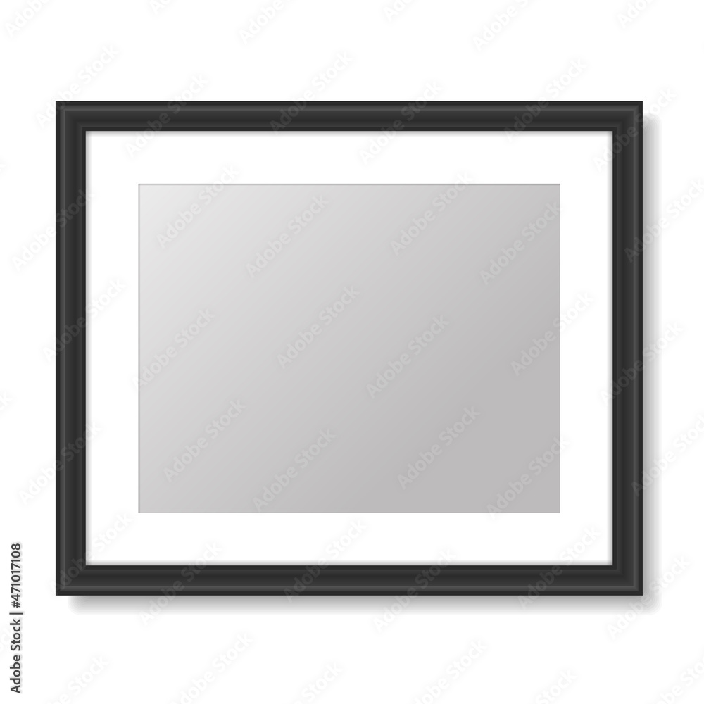 Blank Picture Frame Template on White Background. Vector Blank Picture Frame Template on White Background. Vector