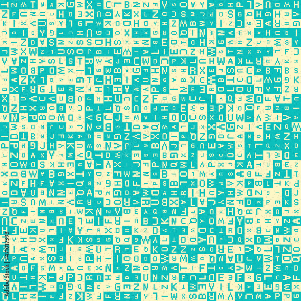 Fototapeta premium Abstract Geometric Pattern generative computational art illustration