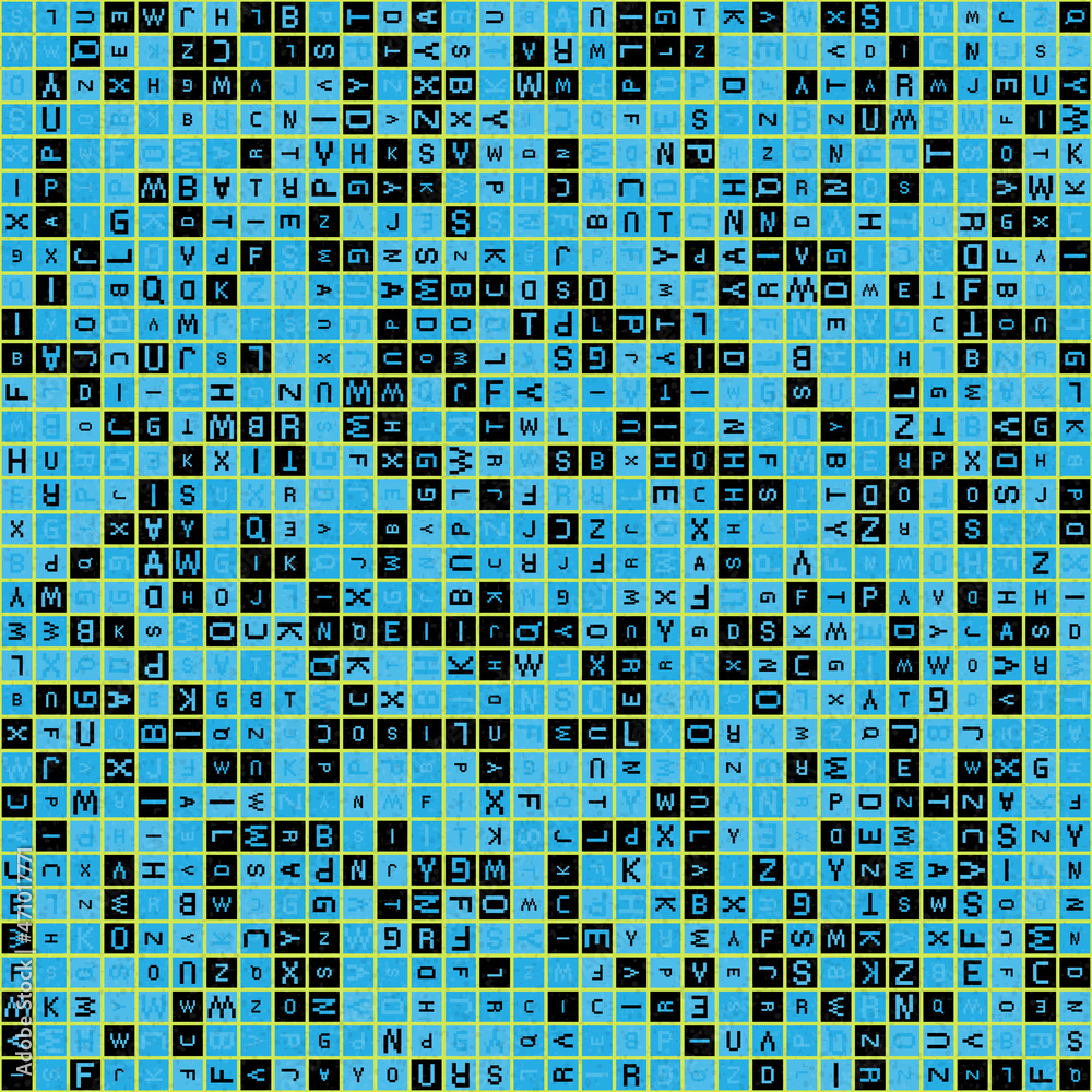 Fototapeta premium Abstract Geometric Pattern generative computational art illustration