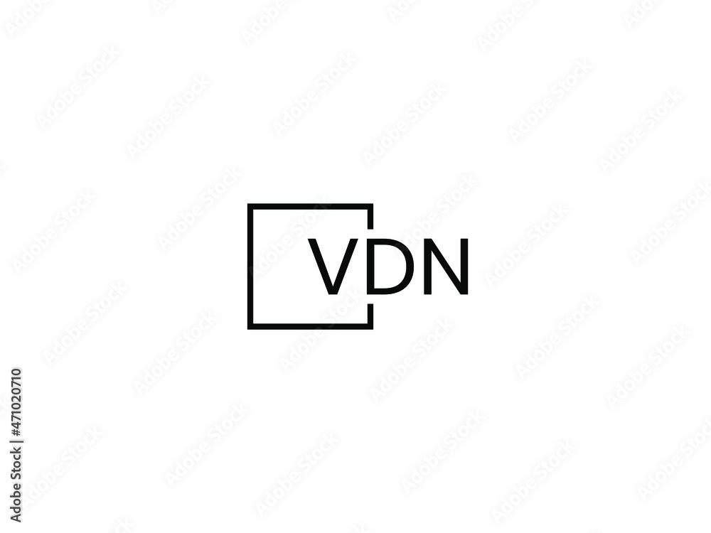 VDN letter initial logo design vector illustration VDN letter initial logo design vector illustration