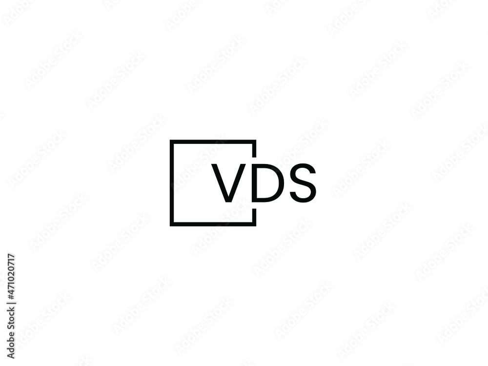 VDS letter initial logo design vector illustration