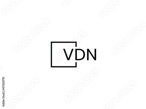 VDN letter initial logo design vector illustration