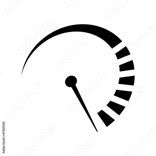 Vector speedometer. internet speed icon. fast performance.