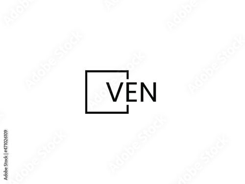 VEN letter initial logo design vector illustration