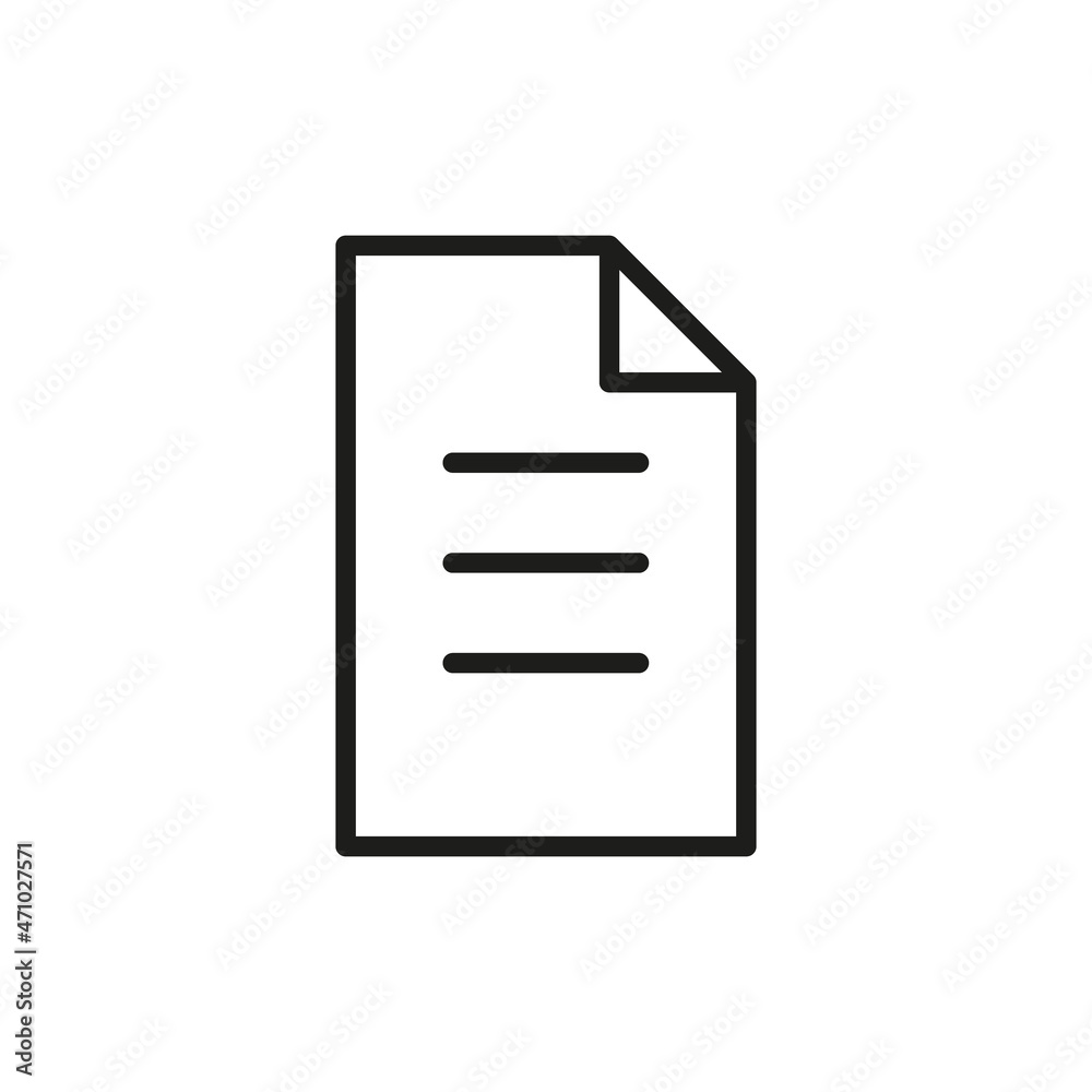 A4 paper simple vector icon. Paper sheet isolated on white background A4 paper simple vector icon. Paper sheet isolated on white background