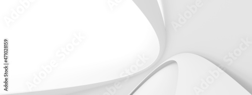White Abstract Panoramic Background. Minimal Striped Wallpaper