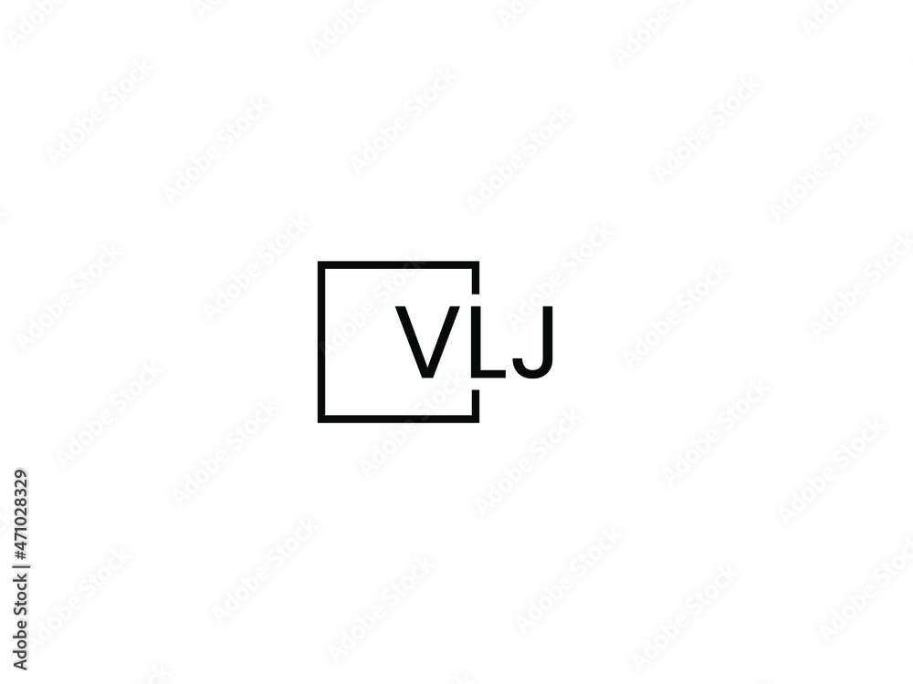 VLJ letter initial logo design vector illustration
