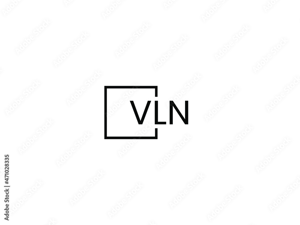 Obraz premium VLN letter initial logo design vector illustration