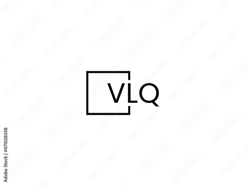 VLQ letter initial logo design vector illustration