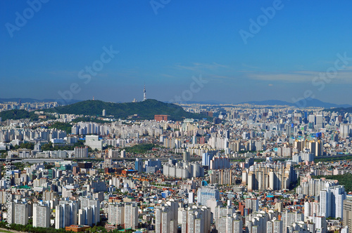 Photography The cityscape of Seoul from the aerial view