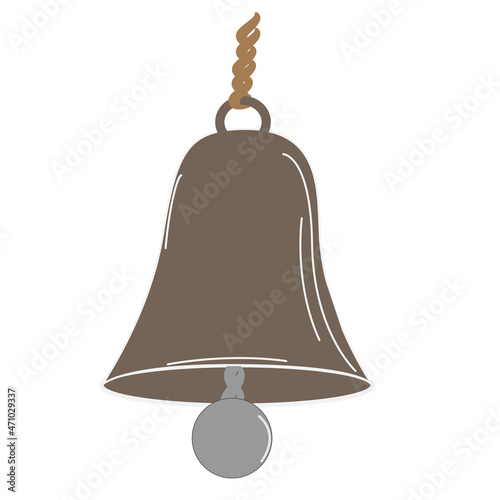 bell on a white background