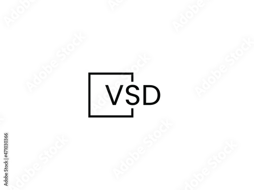 VSD letter initial logo design vector illustration