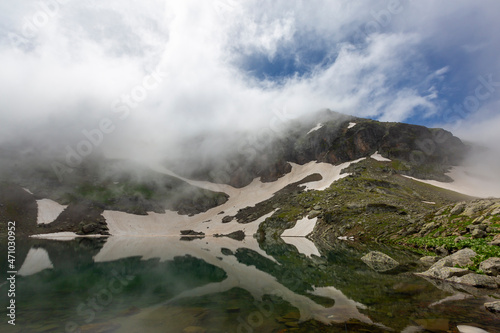 Karagol Black lake in Giresun Eastern Black Sea mountains, glacial lakes, kurban lake, dereli, giresun photo