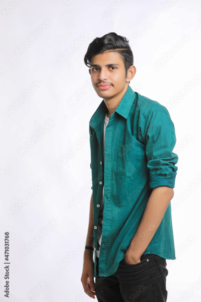 Young indian college student showing expression. Young indian college student showing expression.
