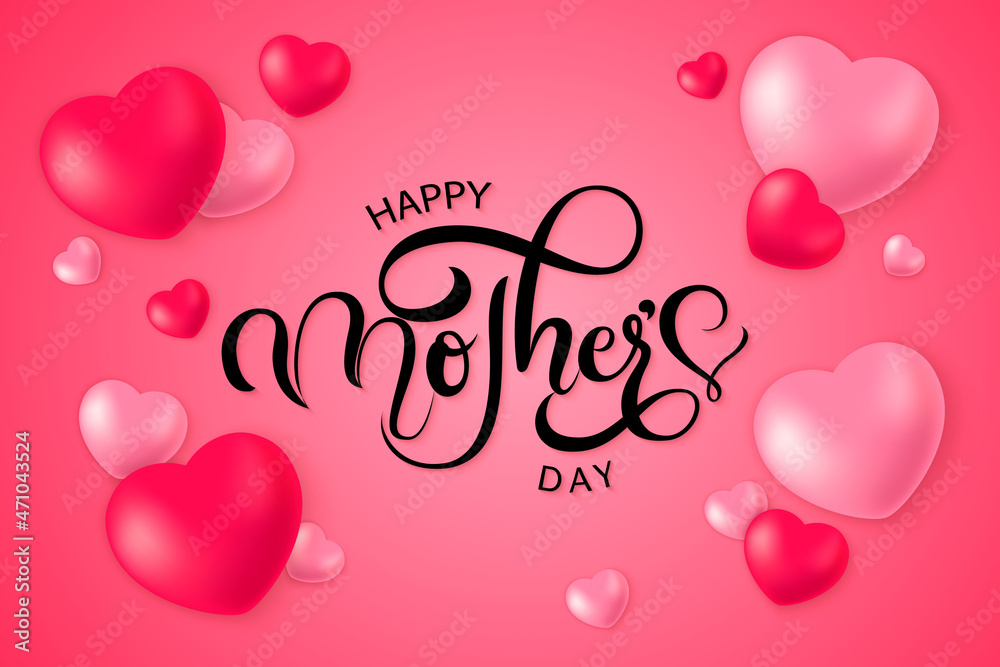 Happy Mothers S Day Typographical Background