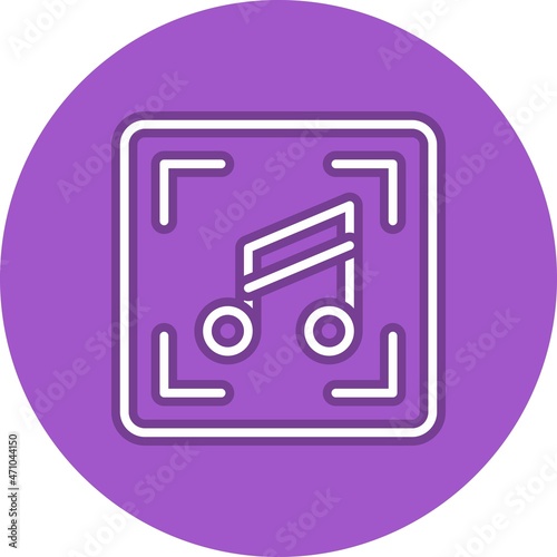 Rec Line Circle Vector Icon Design