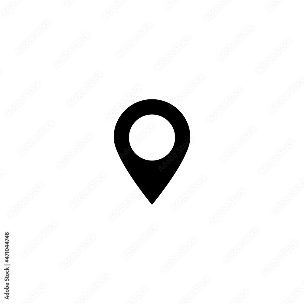 Map pin vector icon Map pin vector icon