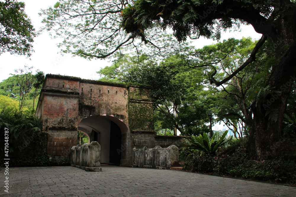 fort canning park in singapore 