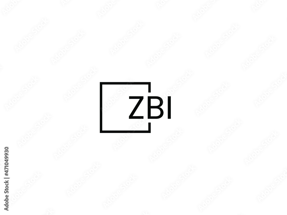 ZBI letter initial logo design vector illustration ZBI letter initial logo design vector illustration