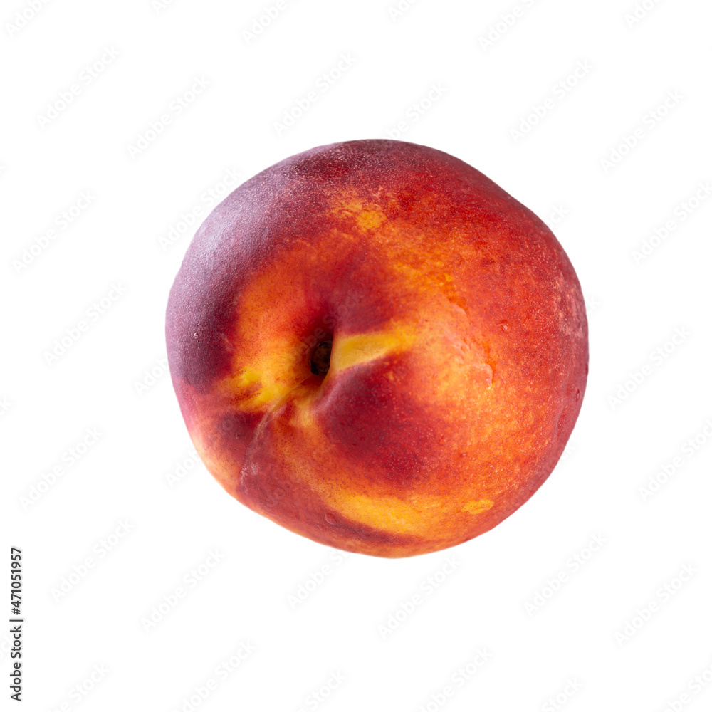 Ripe nectarine isolated on white background. Ripe nectarine isolated on white background.