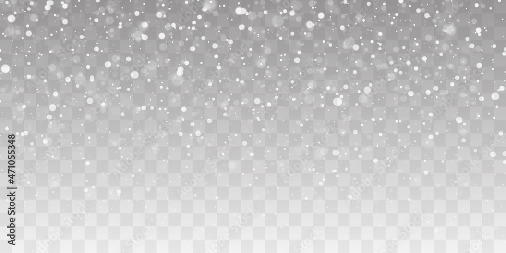 Vector heavy snowfall, snowflakes in different shapes and forms. Many white cold flake elements on transparent background. White snowflakes flying in the air. Snow flakes, snow background. Vector heavy snowfall, snowflakes in different shapes and forms. Many white cold flake elements on transparent background. White snowflakes flying in the air. Snow flakes, snow background.