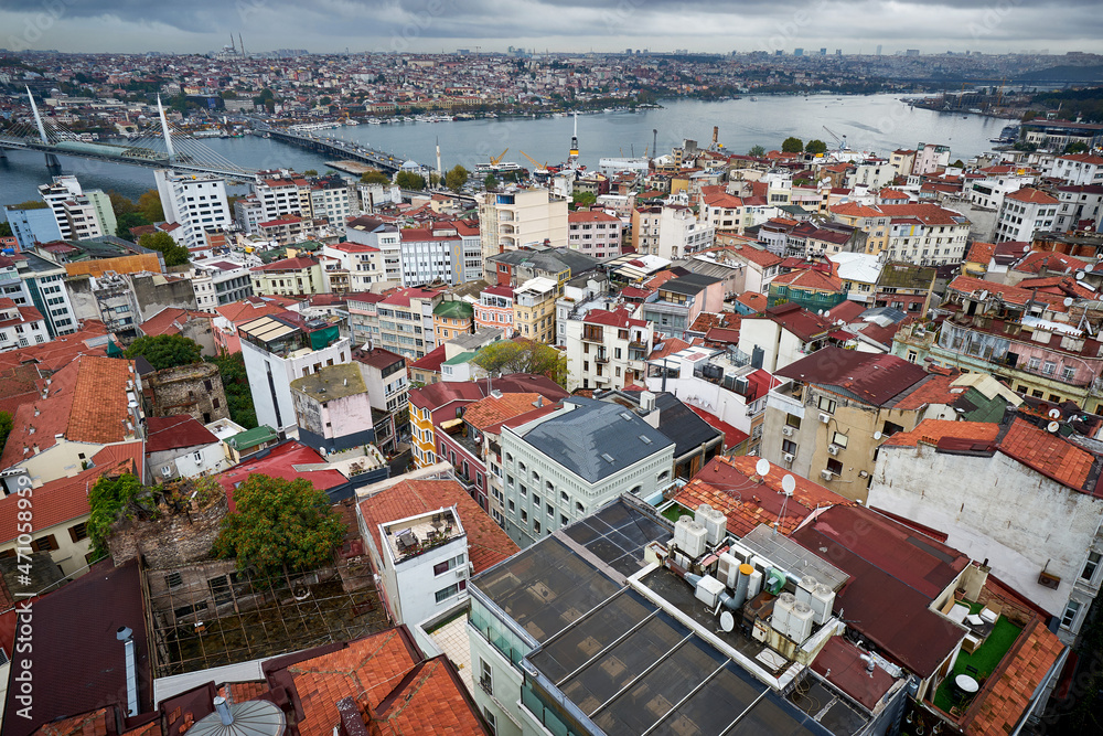 View from Galata tower at Istanbul