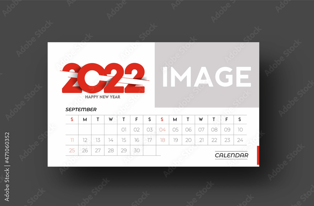 Happy new year 2022 Calendar - New Year Holiday design elements for holiday cards, calendar banner poster for decorations, Vector Illustration Background. Happy new year 2022 Calendar - New Year Holiday design elements for holiday cards, calendar banner poster for decorations, Vector Illustration Background.