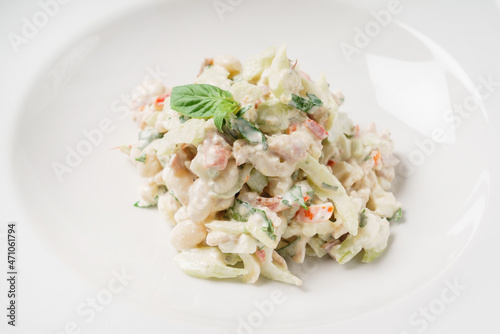Russian salad on the table