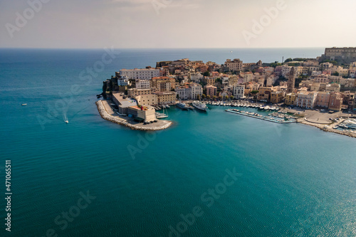Wallpaper Mural Aerial view of Gaeta old city, a small town along the mediterranean coast in Lazio, Italy. Torontodigital.ca