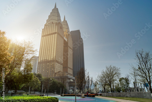 Chongqing city scenery street view photo