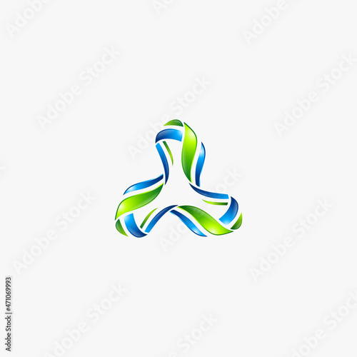 Very cool and elegant Trie Angle Logo Design with 3d variations