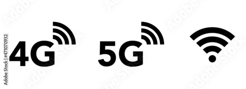 電波とWiFiのアイコン