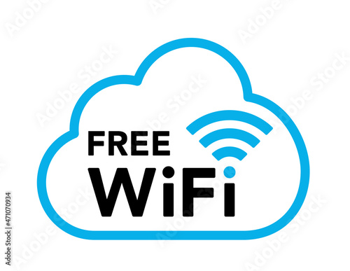 電波とWiFiの雲形アイコン