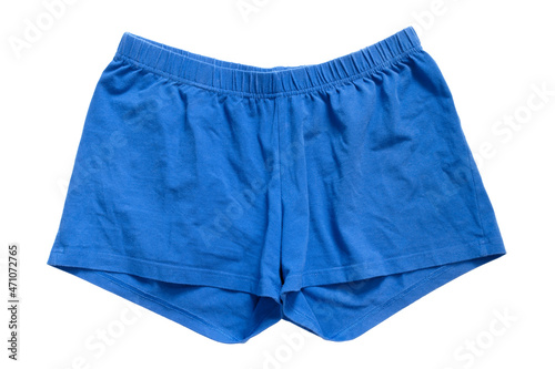 Blue shorts isolated