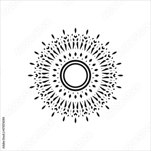 Ornamental Motive Pattern Circle-Shaped. Decoration for Interior, Exterior, Carpet, Textile, Garment, Cloth, Silk, Tile, Plastic, Paper, Wrapping, Wallpaper, Pillow, Sofa, Background, Ect. Vector 