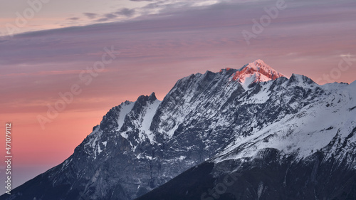 Tramonto estivo sul Gran Sasso