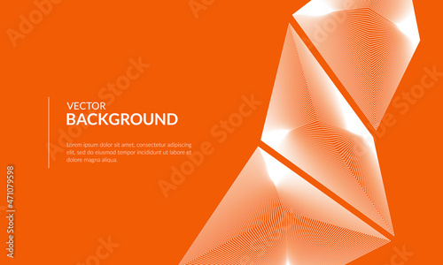 Red polygon background