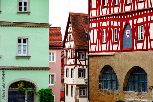 Germany, Bavaria, Rothenburg, ancient buildings, medieval castles