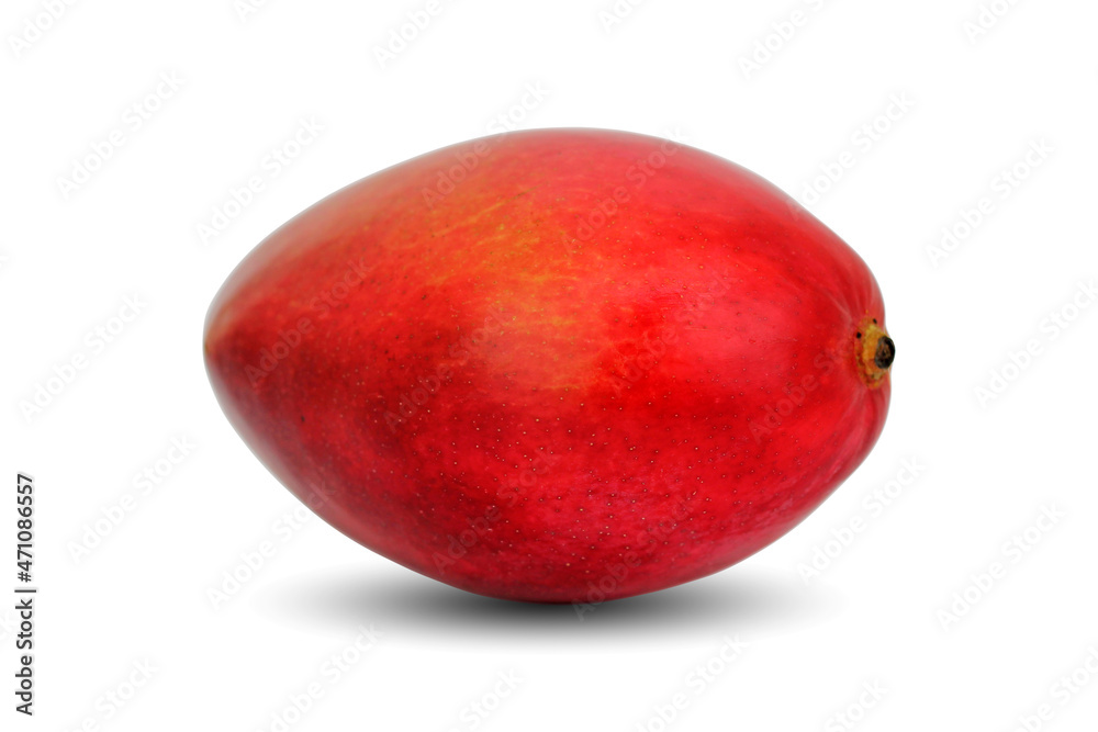 Ripe Mango fruit isolated on white background close up. Ripe Mango fruit isolated on white background close up.