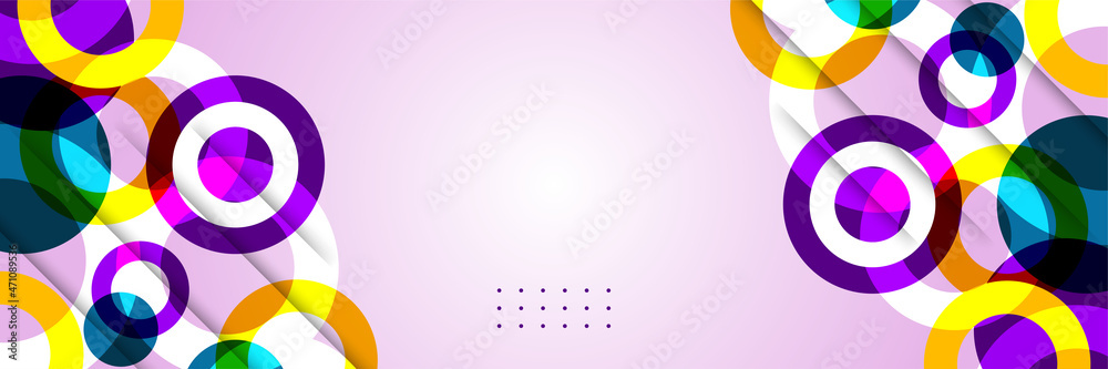 Abstract banner background with circles. Vector abstract graphic design banner pattern background template. Abstract banner background with circles. Vector abstract graphic design banner pattern background template.