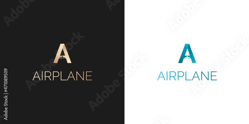 Illustration of a logo for an airline or an airline ticket sales website