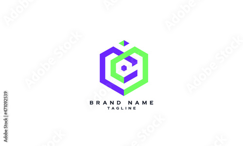 MC, CM, Abstract initial monogram letter alphabet logo design