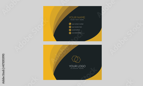 creative and modern clean style business card design template