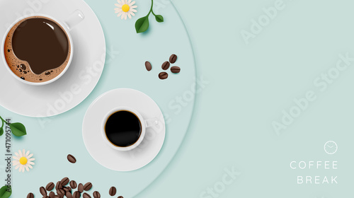 Coffee break background