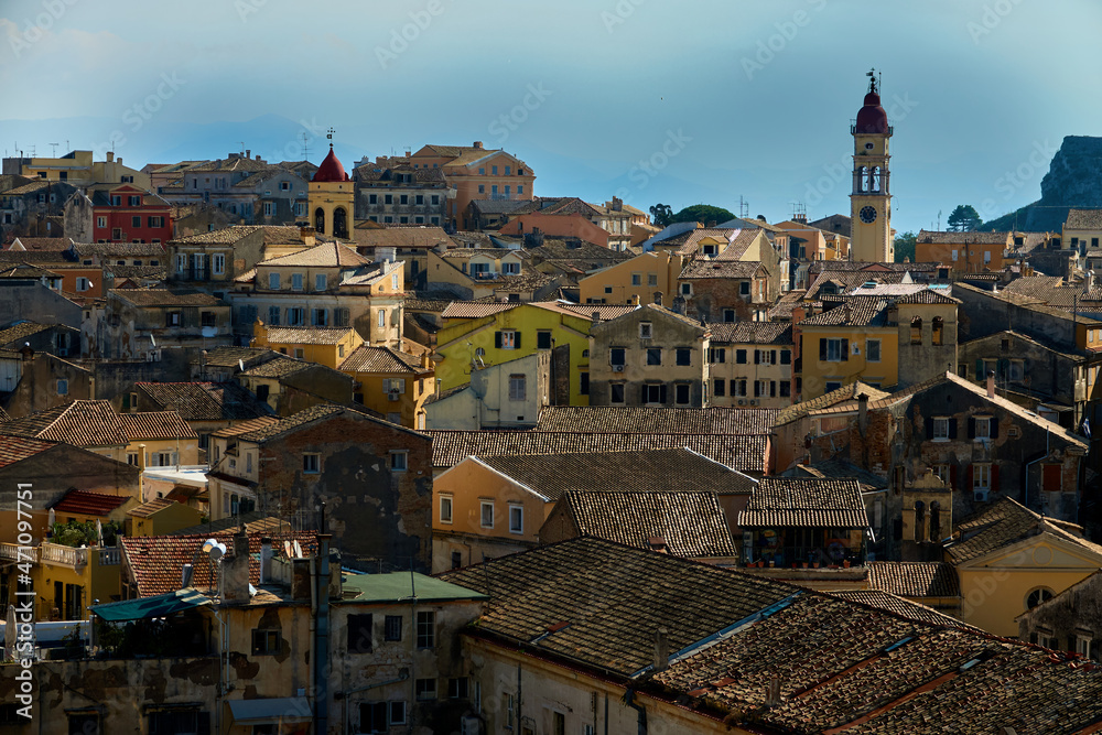 Korfu panorama miasta